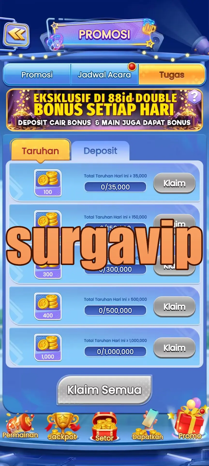 surgavip Tangkapan Layar - APK Resmi